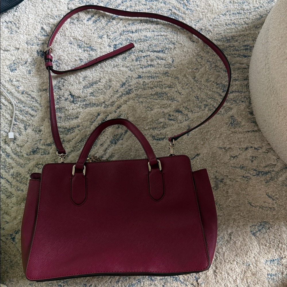 Coach Plum Leather Satchel - Picture 3 of 5